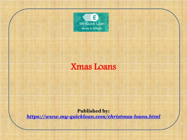Xmas Loans