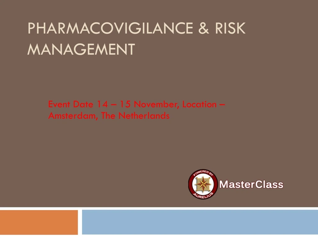 pharmacovigilance risk management