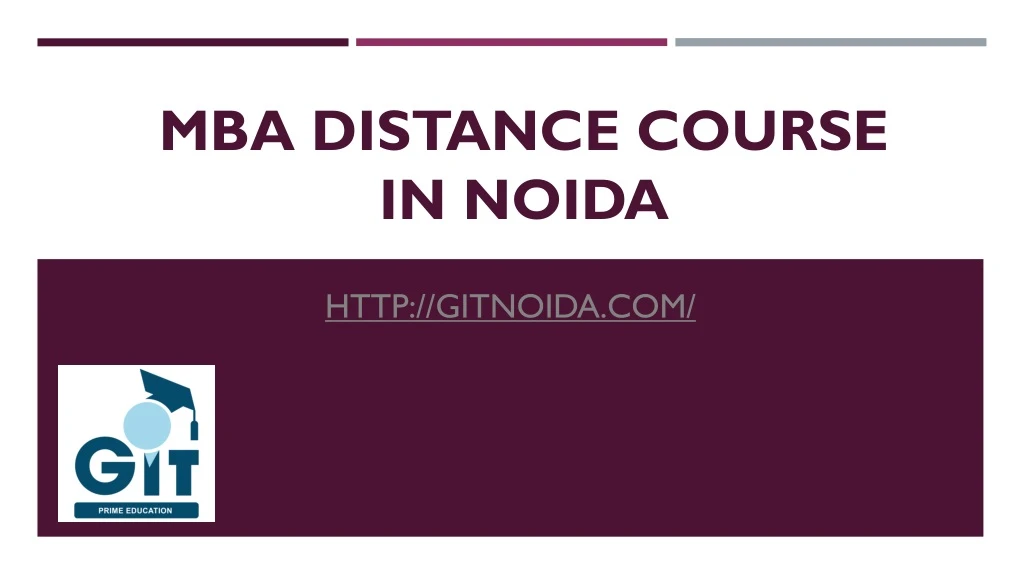 mba distance course in noida