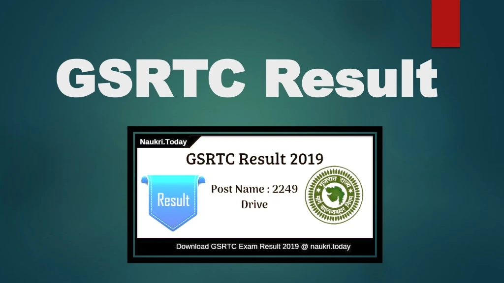 gsrtc result