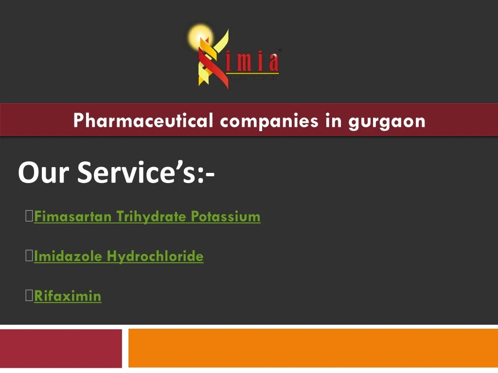 pharmaceutical companies in gurgaon