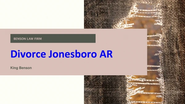 Divorce Lawyer Jonesboro AR