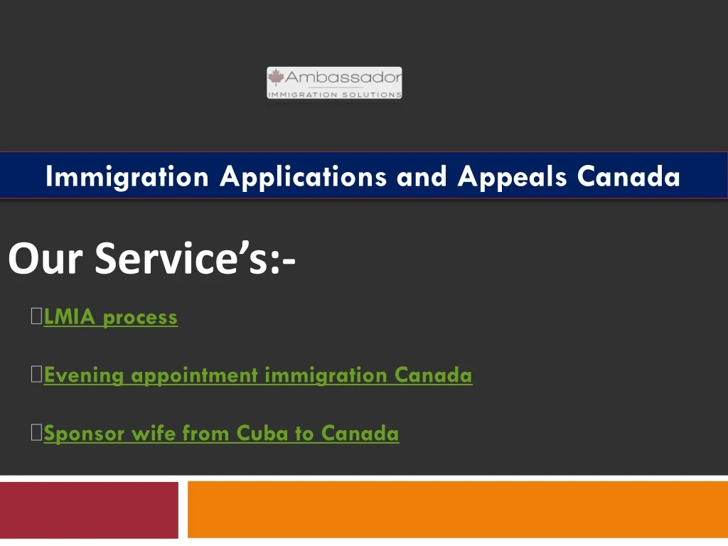 immigration applications and appeals canada