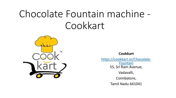 Buy Chocolate Fountain in Cookkart | Chocolate Fountain at Best Price