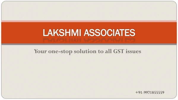 GST Consultants in Gurgaon | Call Now for New GST Registration
