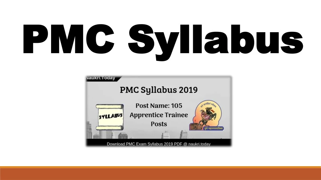 pmc syllabus