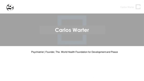 Carlos Warter - Spiritual Mentor