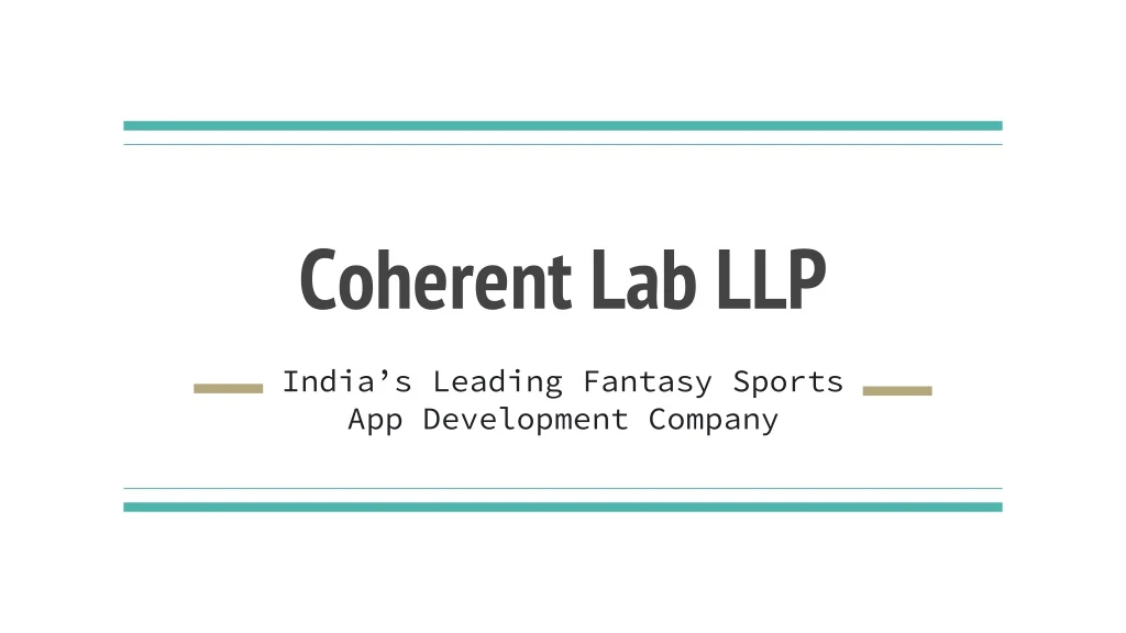 coherent lab llp