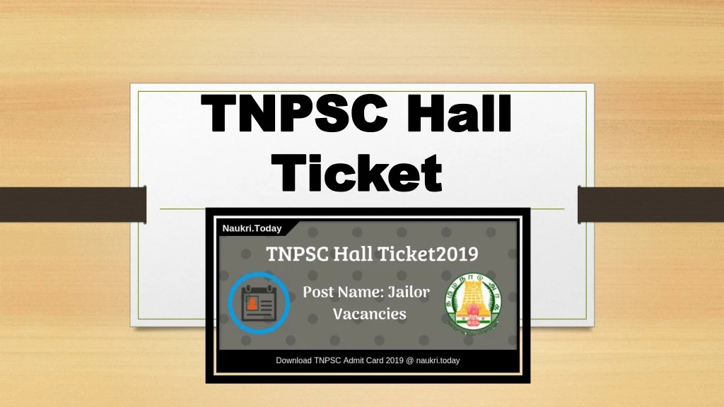 tnpsc hall ticket