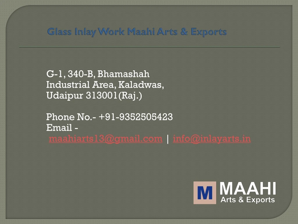 glass inlay work maahi arts exports