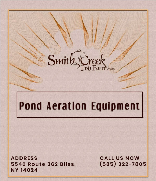 Pond Aeration Smithcreek