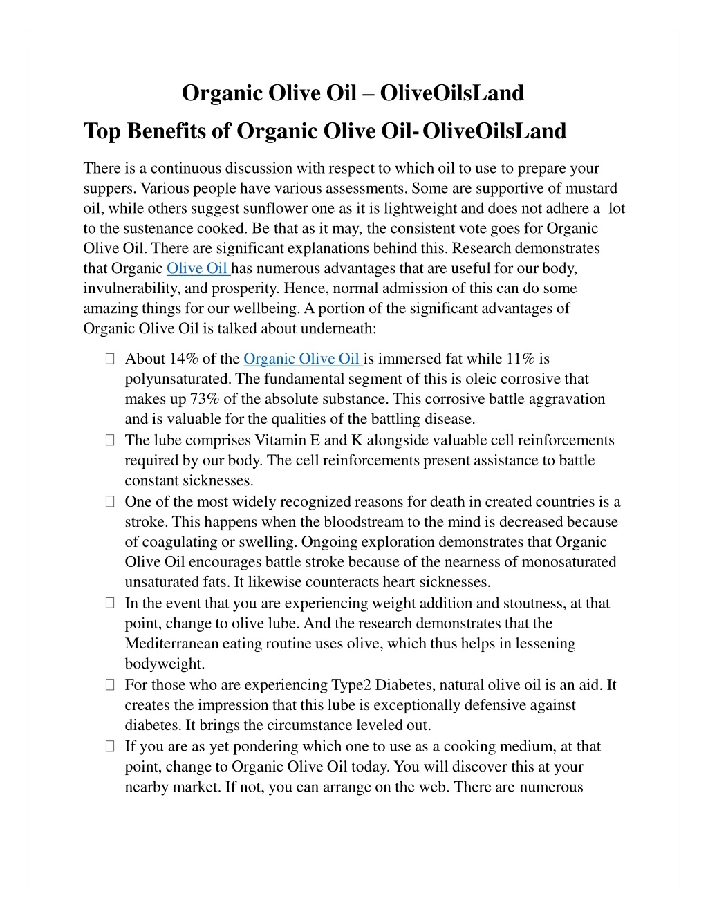 organic olive oil oliveoilsland top benefits