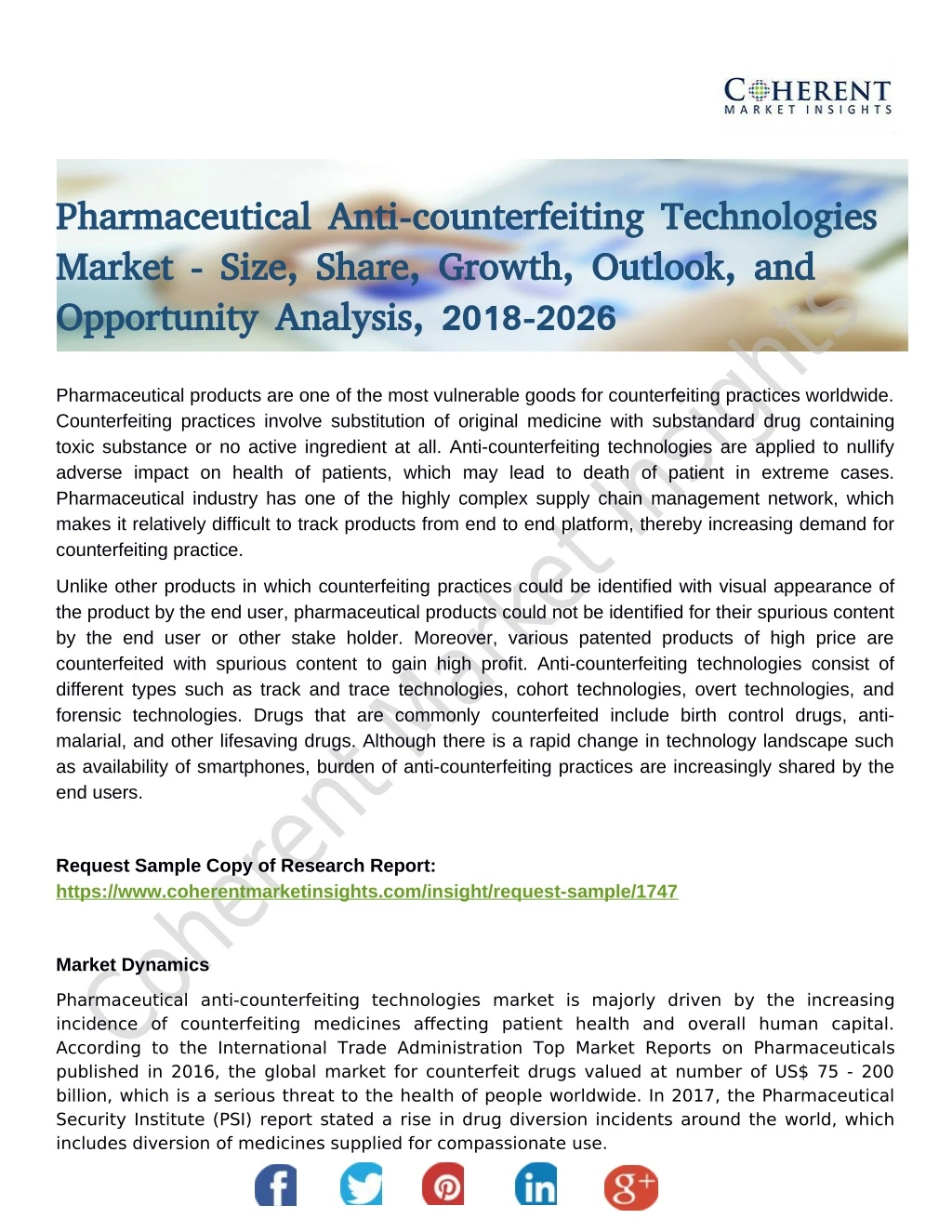 pharmaceutical anti counterfeiting technologies
