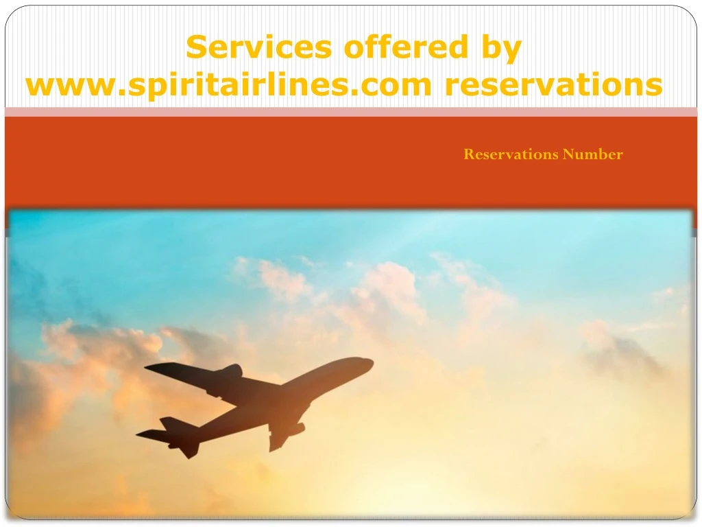 services offered by www spiritairlines