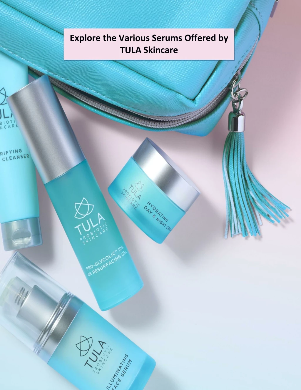 explore the various serums offered by tula