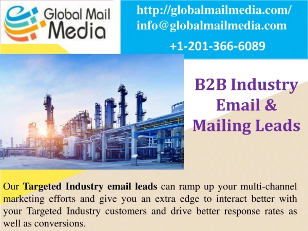 B2B INDUSTRY EMAIL & MAILING LEADS