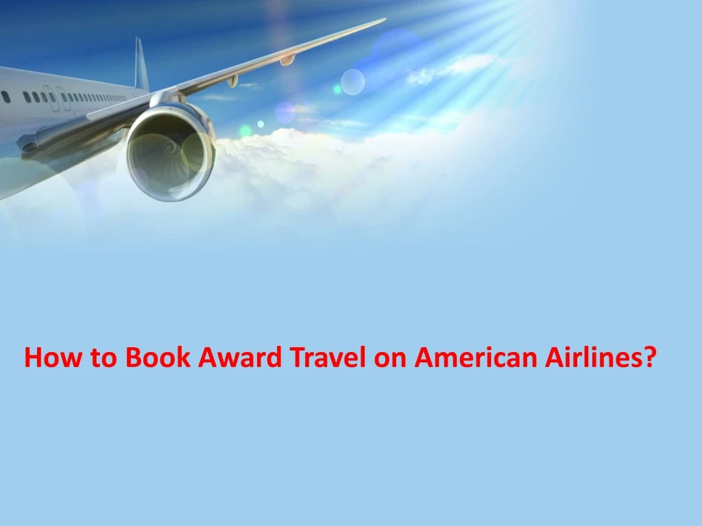 how to book award travel on american airlines