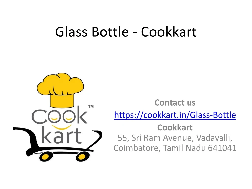 glass bottle cookkart