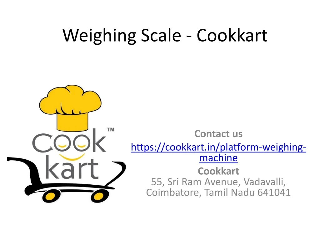 weighing scale cookkart