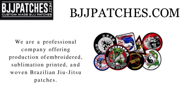 Printed Brazilian Jiu Jitsu Patches - BJJPATCHES.COM