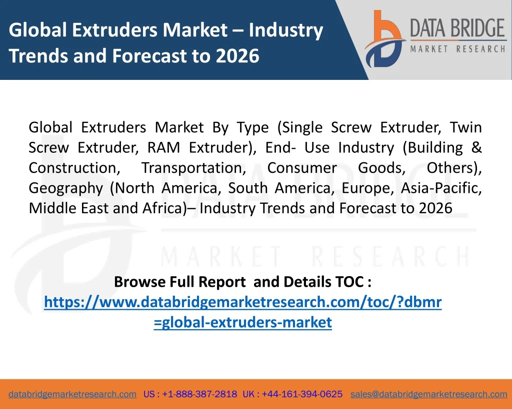 global extruders market industry trends