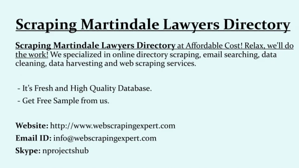 scraping martindale lawyers directory