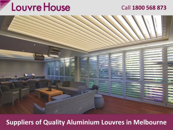 Suppliers of Quality Aluminium Louvres in Melbourne