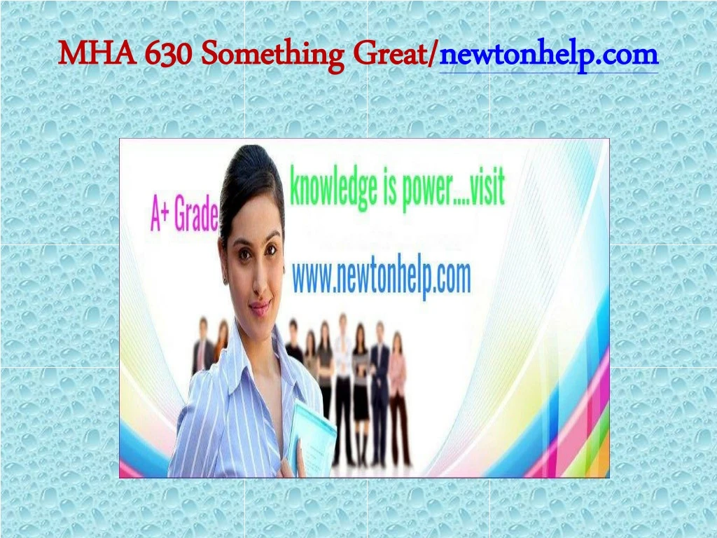 mha 630 something great newtonhelp com