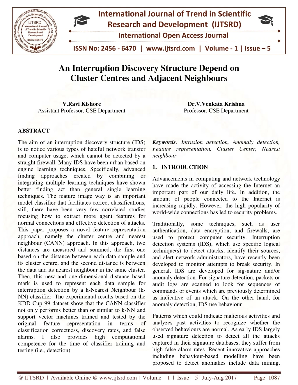 international journal of trend in scientific