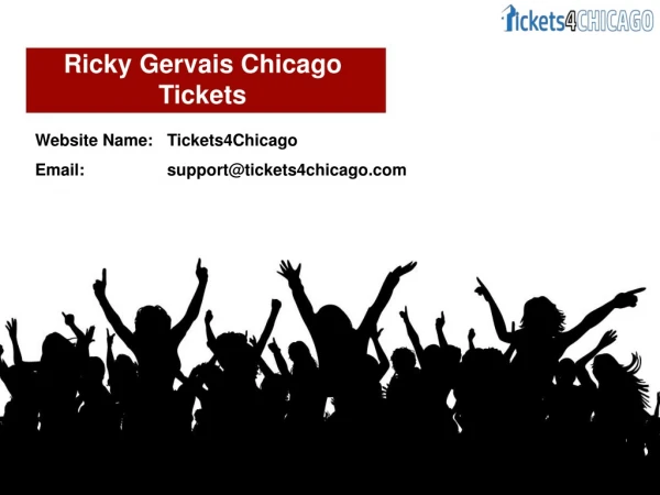 Ricky Gervais Chicago Concert Tickets
