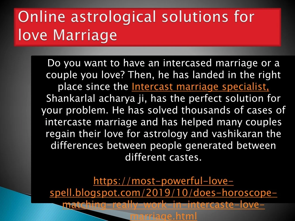 online astrological solutions for love marriage