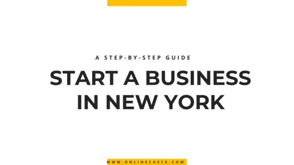 A Step-by-Step Guide to Start a Business in New York