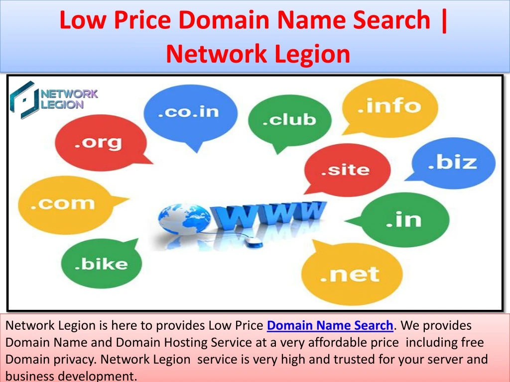 low price domain name search network legion