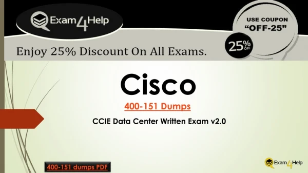 400-151 Dumps - Here's What Cisco Certified Say about It – 400-151 Dumps PDF