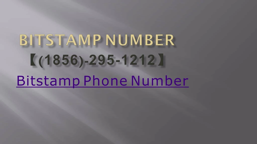 bitstamp phone number
