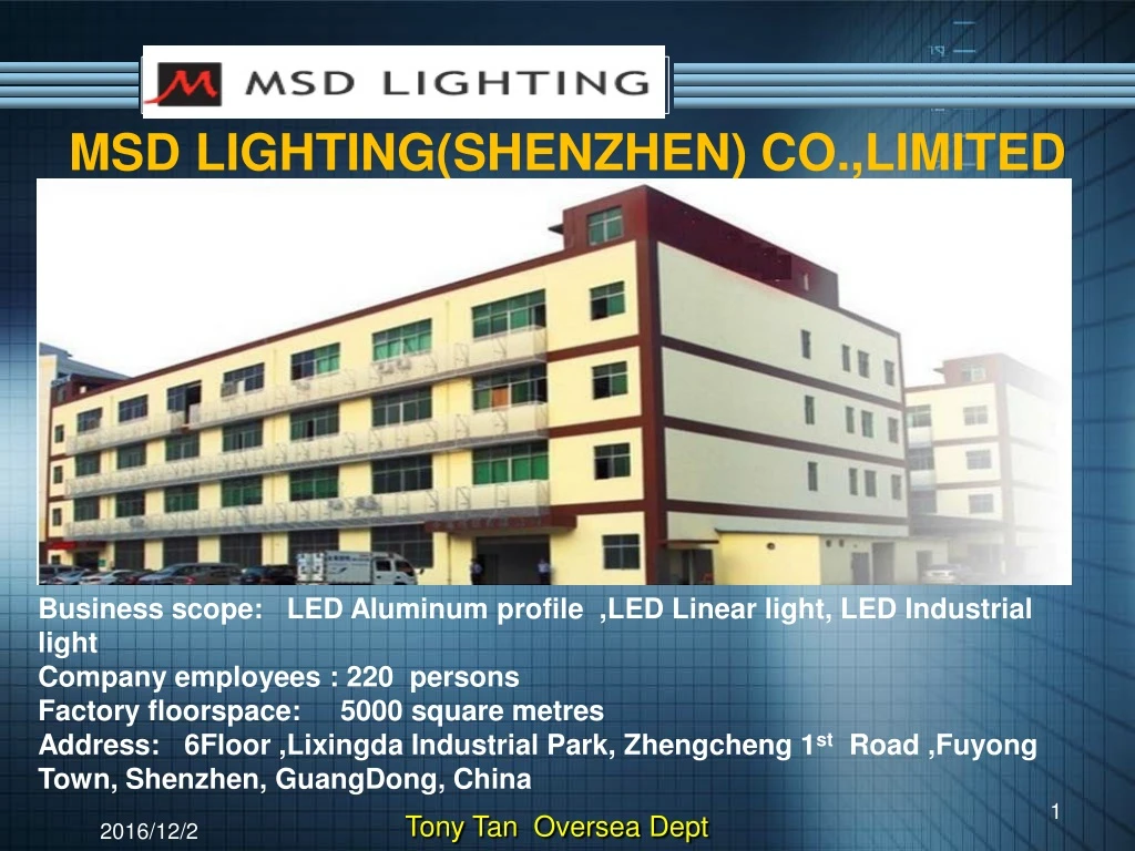 msd lighting shenzhen co limited