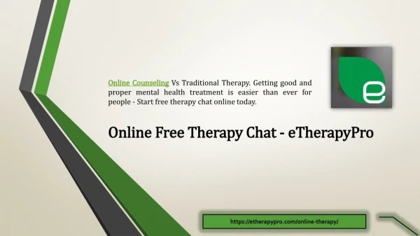Online Counseling Free Trial