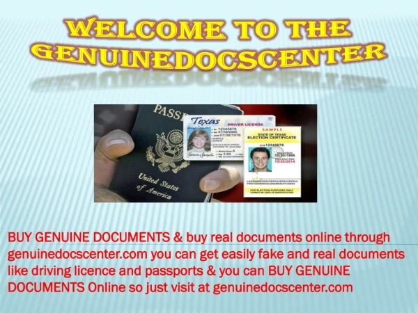 Buy Real Fake Documents Online