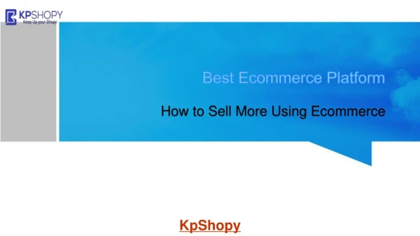 best ecommerce platform