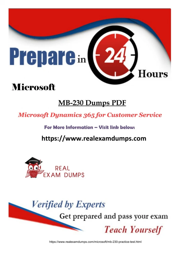 Download Microsoft MB-230 Exam Dumps – RealExamDumps.com