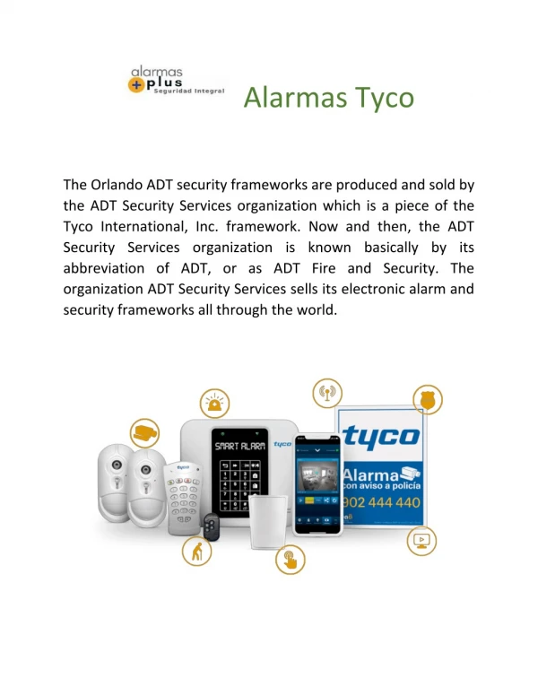 Alarmas Tyco | Alarmas plus