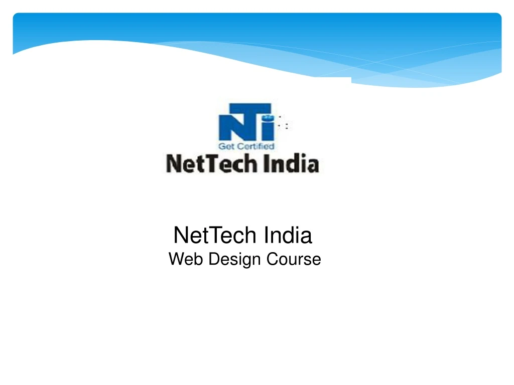 nettech india web design course