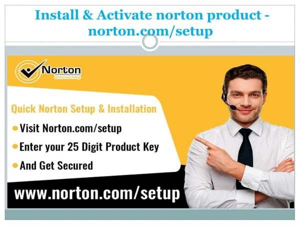 Install & Activate norton product - norton.com/setup