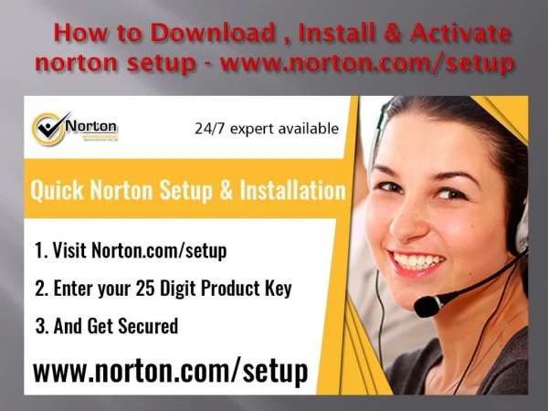 How to Download , Install & Activate norton setup - www.norton.com/setup
