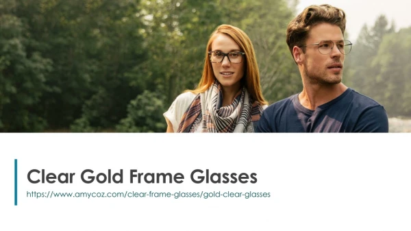 Clear Gold Frame Glasses