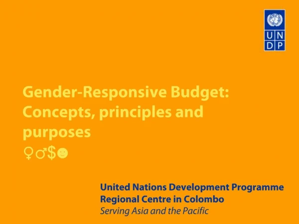 Gender-Responsive Budget: Concepts, principles and purposes