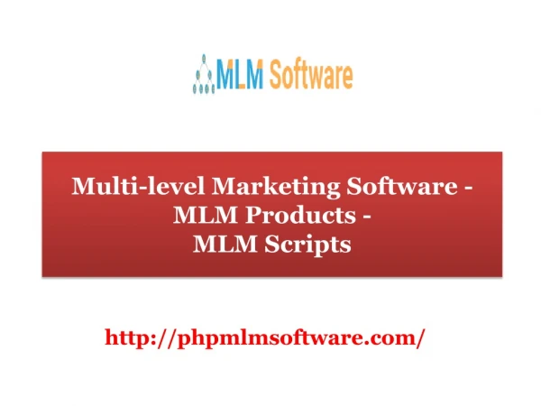Multi-level Marketing Software