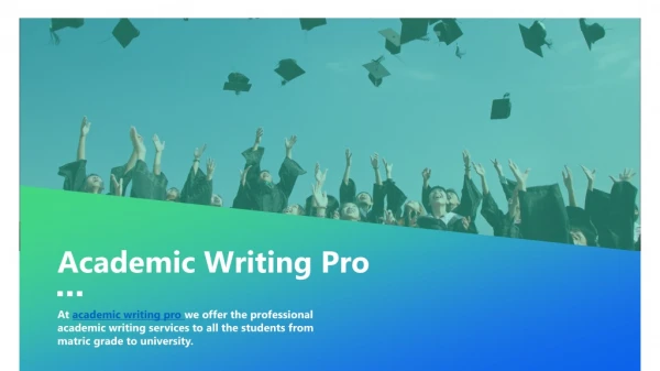 Academic Writing Slides