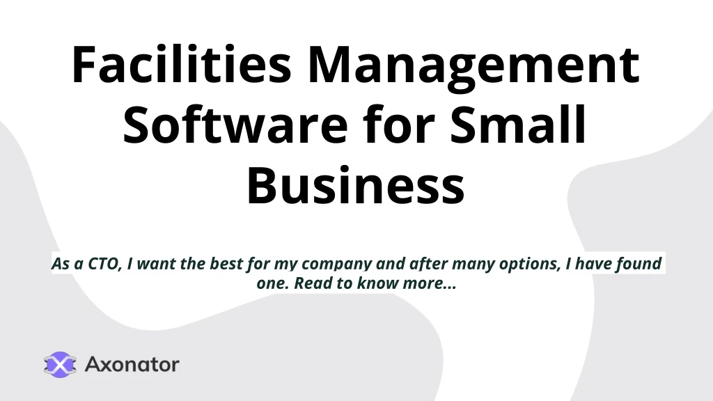 facilities management software for small business
