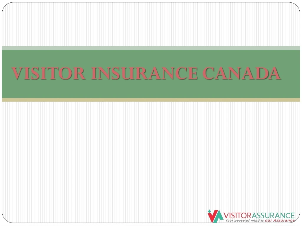visitor insurance canada